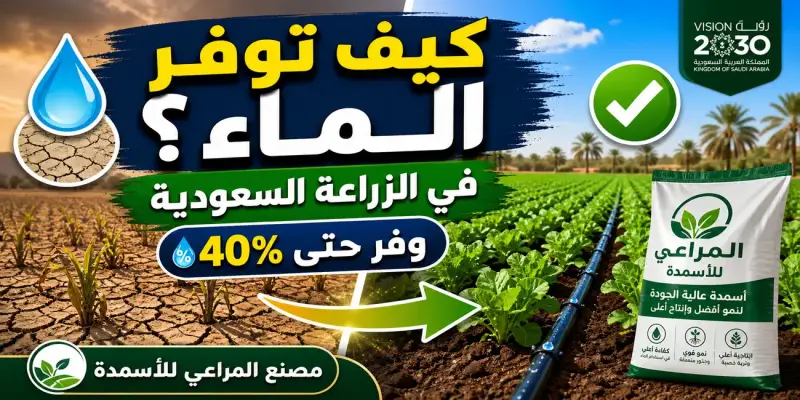 تقليل استهلاك الماء في الزراعة وزيادة الإنتاج في السعودية