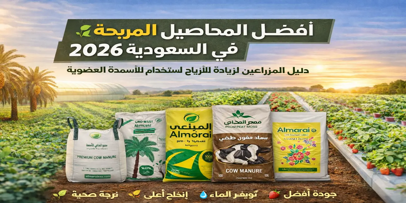 أفضل المحاصيل الزراعية المربحة في السعودية 2026: دليل الاستثمار الزراعي الناجح